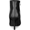 imageAllegra K Womens Pointed Toe Stiletto Heel Ankle Heeled BootsBlack