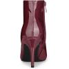 imageAllegra K Womens Pointed Toe Stiletto Heel Ankle Heeled BootsBurgundy
