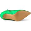imageAllegra K Womens Pointed Toe Stiletto Heel Ankle Heeled BootsGreen