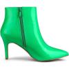 imageAllegra K Womens Pointed Toe Stiletto Heel Ankle Heeled BootsGreen