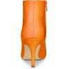 imageAllegra K Womens Pointed Toe Stiletto Heel Ankle Heeled BootsOrange