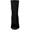 imageAllegra K Womens Pointy Toe Stretch Sock Stiletto Heels Ankle BootsBlack