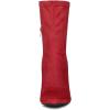 imageAllegra K Womens Pointy Toe Stretch Sock Stiletto Heels Ankle BootsRed