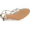 imageAllegra K Womens Rhinestone Strappy Slingback Kitten Heel SandalsGold