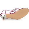 imageAllegra K Womens Rhinestone Strappy Slingback Kitten Heel SandalsPink