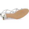 imageAllegra K Womens Rhinestone Strappy Slingback Kitten Heel SandalsSilver