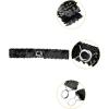 imageAllegra K Womens Skinny Elastic Waist Belts Sequins Decor Stretchy Belts for Dresses 2PCSBlack