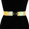 imageAllegra K Womens Skinny Elastic Waist Belts Sequins Decor Stretchy Belts for Dresses 2PCSYellow