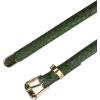 imageAllegra K Womens Skinny Embossed Leather Belts Alloy Pin Buckle Belt for Jeans Dresses PantsDark Olive Green
