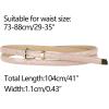 imageAllegra K Womens Skinny Embossed Leather Belts Alloy Pin Buckle Belt for Jeans Dresses PantsLight Pink