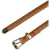 imageAllegra K Womens Skinny Embossed Leather Belts Alloy Pin Buckle Belt for Jeans Dresses PantsRedbrown