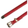 imageAllegra K Womens Skinny Embossed Leather Belts Alloy Pin Buckle Belt for Jeans Dresses PantsWine Red