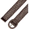 imageAllegra K Womens Skinny Waist Belts Braided Belts for Dress Round Metal Buckle AdjustableCoffee