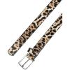 imageAllegra K Womens Skinny Waist Belts Single Pin Buckle Cute Animal Printed Pants Dress Thin Faux Leather BeltLeopard Printed