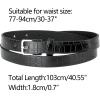 imageAllegra K Womens Skinny Waist Belts Single Pin Buckle Cute Animal Printed Pants Dress Thin Faux Leather BeltStone Pattern Black