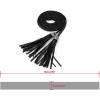 imageAllegra K Womens Tassel Braided Belts Skinny Woven Waist Belts for Skirt DressBlack