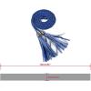 imageAllegra K Womens Tassel Braided Belts Skinny Woven Waist Belts for Skirt DressRoyal Blue