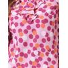 imageAllegra K Womens Vintage Ruffle Neck Chiffon Printed Top Halloween Long Sleeve Casual Office BlouseLight Pinkpolka Dots