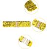 imageAllegra K Womens Wide Waist Belts Interlock Buckles Sequins Decor Shinny Stretchy Belts 2PCSGold