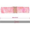 imageAllegra K Womens Wide Waist Belts Interlock Buckles Sequins Decor Shinny Stretchy Belts 2PCSPink
