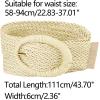 imageAllegra K Womens Woven Belts Wide Waist Belts for Dress Decor AdjustableBeige