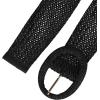 imageAllegra K Womens Woven Belts Wide Waist Belts for Dress Decor AdjustableBlack