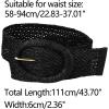 imageAllegra K Womens Woven Belts Wide Waist Belts for Dress Decor AdjustableBlack