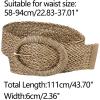 imageAllegra K Womens Woven Belts Wide Waist Belts for Dress Decor AdjustableBrown