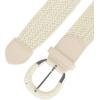 imageAllegra K Woven Plus Size Waist Belts Wide Braided Belts for Women Dress Metal BuckleBeige