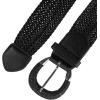 imageAllegra K Woven Plus Size Waist Belts Wide Braided Belts for Women Dress Metal BuckleBlack