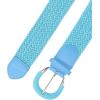 imageAllegra K Woven Plus Size Waist Belts Wide Braided Belts for Women Dress Metal BuckleBlue