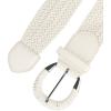 imageAllegra K Woven Plus Size Waist Belts Wide Braided Belts for Women Dress Metal BuckleCream