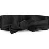 imageAllegra K Ladies Faux Leather Self Tie Bowknot Wide Waist Band Sash Obi Belt for DressesBlack