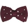 imageAllegra K Mens Knitted Pretied Polka Dots Bow Ties Adjustable Strap BowtiesWine Red
