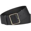 imageAllegra K PU Leather Belts for Women Metal Pin Buckle 2 Inches Wide Belt for Dress PantsBlack