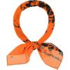imageAllegra K Women Chiffon Scarves  256quot X256quot  Floral Print Square Kerchief Neck Scarf NeckerchiefOrange Floral