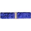 imageAllegra K Womens Elastic Waist Belt Sequins Decor Metal Interlock Buckles Belts for DressesRoyal Blue