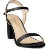 imageAllegra K Womens Open Toe Slingback Heels Ankle Strap High Block Heel SandalsBlack