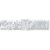 imageAllegra K Womens Plus Size Stretchy Waist Belts Metal Interlock Buckles Sequins Decor Belts for DressesSilver