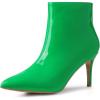 imageAllegra K Womens Pointed Toe Stiletto Heel Ankle Heeled BootsGreen