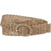 imageAllegra K Womens Skinny Waist Belts Braided Belts for Dress Round Metal Buckle AdjustableBrown