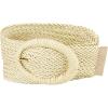 imageAllegra K Womens Woven Belts Wide Waist Belts for Dress Decor AdjustableBeige
