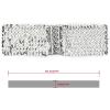 imageuxcell Ladies Sequins Decor Metal Interlocking Buckles Elastic Waist BeltSilver