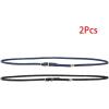 imageuxcell Women Skinny Braided Belt Woven  Pin Buckle Casual Waist Belt for DressesBlacknavy Blue