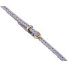 imageuxcell Women Skinny Braided Belt Woven  Pin Buckle Casual Waist Belt for DressesLight Purple