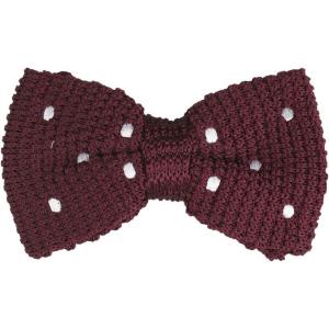 imageAllegra K Mens Knitted Pretied Polka Dots Bow Ties Adjustable Strap BowtiesWine Red