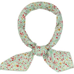 imageAllegra K Women Chiffon Scarves  256quot X256quot  Floral Print Square Kerchief Neck Scarf NeckerchiefLight Green Floral