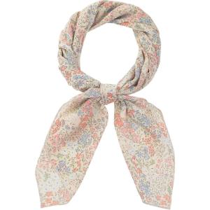 imageAllegra K Women Chiffon Scarves  276quot X276quot  Floral Print Square Kerchief Neck Scarf NeckerchiefLight Red Yellow