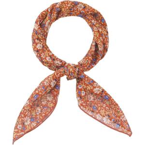 imageAllegra K Women Chiffon Scarves  276quot X276quot  Floral Print Square Kerchief Neck Scarf NeckerchiefRed