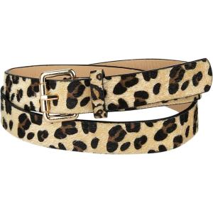 imageAllegra K Womens Leopard Print Belt Faux Leather Casual Ladies Waist Belts for Jeans PantsCamel